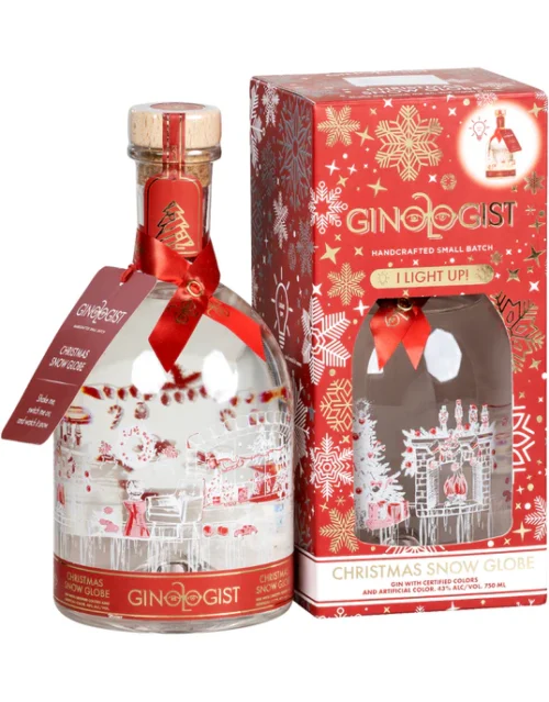 Ginologist Small Batch Christmas Snow Globe Gin